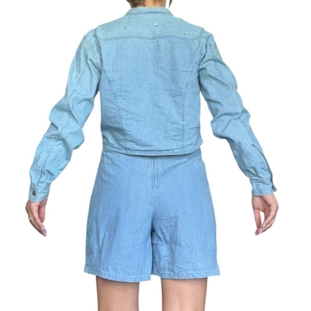 Vintage Double Denim Cowgirl Western Skort Set Women’s Sz S - M Castal Cowgirl - Picture 4 of 16
